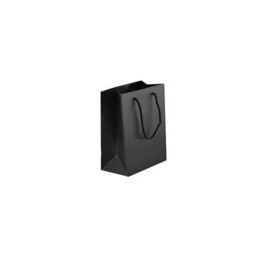 230gsm Matte Gift Bag - 14cm Black Side